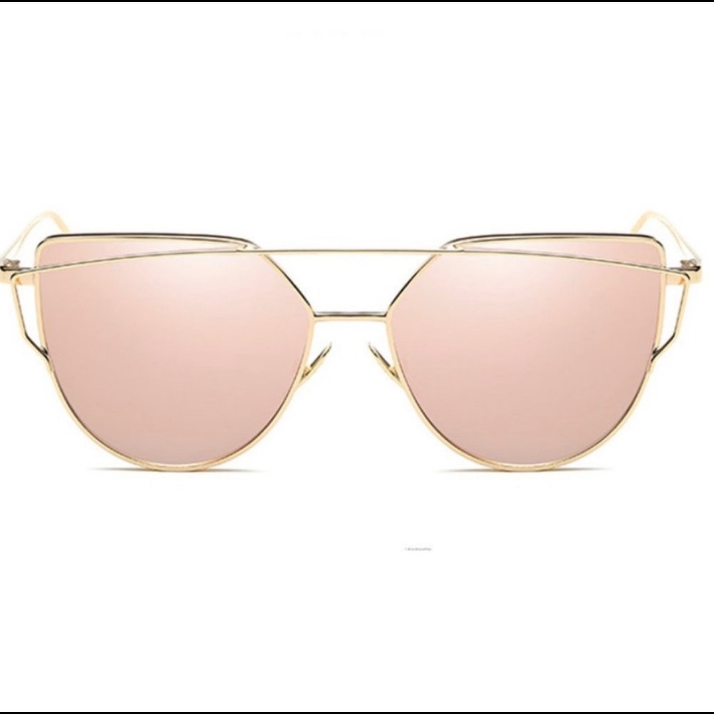🔥🔥Rose Mirrored Aviator Sunglasses 🔥🔥 - Picture 3 of 3